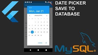 Flutter Tutorial  Date Picker Save MySQL Bagian 15 [upl. by Rola]