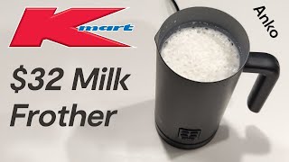 Kmart Milk Frother and Heater Only 32 What Else Can It Do Anko SMF500C [upl. by Areivax]