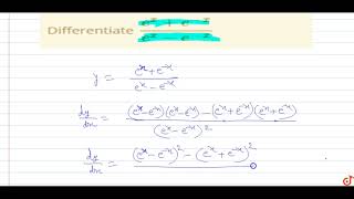 Differentiate exexexex [upl. by Eltsyek]