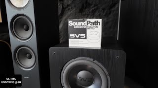 My Subwoofers New Shoes SVS Soundpath Subwoofer Isolator [upl. by Ynnavoeg679]