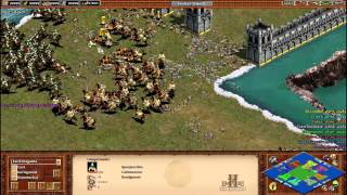 Age of Empires 2 HD 4vs4 Castle Blood Arena [upl. by Wystand]