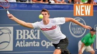 Reilly Opelka vs Edward Corrie Highlights CHAMPAIGN 2016 grigor dimitrov backhand [upl. by Wyndham]