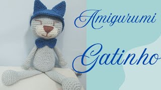 Gato Amigurumi Tutorial passo a passo [upl. by Corrianne905]