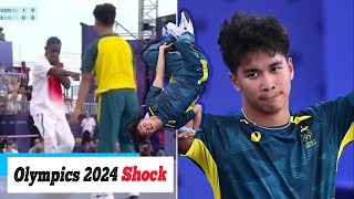 French Breakdancers Unexpected Routine Stuns Aussie Schoolboy at Paris Olympics 2024 😱🕺 viral [upl. by Pfeifer]