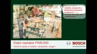 Etabli Bosch  PWB 600 [upl. by Akinad]