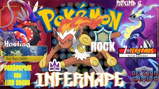 Infernape 7 Star Tera Raids Round 2Pokémon Violet  PokéPortal amp Link CodesWith Viewers [upl. by Ainuj763]