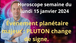 Astrologie horoscope semaine du lundi 15 janvier 2024 [upl. by Raimondo674]