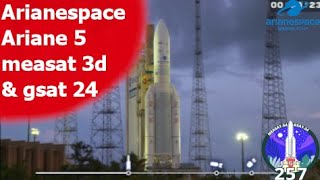 Arianespace Ariane 5 measat 3d amp gsat 24 Shorts [upl. by Monique]