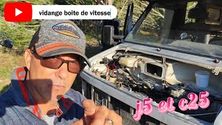 j5 c25 vidange de boite de vitesse  ma procedure [upl. by Caruso]