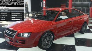 GTA 5  OG Vehicle Customization  Obey Tailgater Audi A6 [upl. by Lertnom]