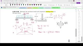 Bending Stresses Part 3  Max Compressive and Tensile Stress  BISAYA Live Classroom Discussion [upl. by Melak]