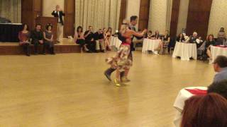 Michael Nadtochi amp Eleonora Kalganova Milonga Performance 3 of 31282017 [upl. by Ehtyaf]