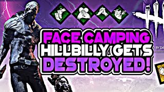 FACE CAMPING HILLBILLY gets DESTROYED INTENSE DEAD BY DAYLIGHT PS4 Survivor gameplay [upl. by Adlin845]