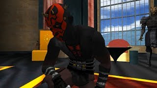 Star Wars Darth Maul amp Savage Oppress VS Darth Sidious Jedi Academy Machinima [upl. by Lassiter]