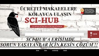 SciHub ile Ücretlİ Makalelere Kolayca Ulaşın SciHuba Erişim Sorunu Yaşayanlar için Kesin Çözüm [upl. by Apple]