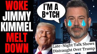 Woke Jimmy Kimmel Starts CRYING Over Donald Trump  Late Night Shows And Celebrities Are SEETHING [upl. by Rothstein869]