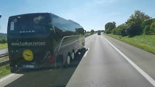 Mercedes Actros 1851 Fahrt Pforzheim nach Lauchringen  Parkplatz EmpfingenWest bis Ausfahrt Rottwe [upl. by Amorete]