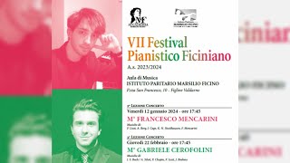 Francesco Mencarini  Piano Recital 12  01  2024  Low Quality [upl. by Eduardo]