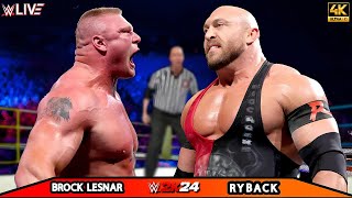 Brock Lesnar vs Ryback  No Holds Barred Match  Money In The Bank 2024  WWE Oct 142024 [upl. by Kee]