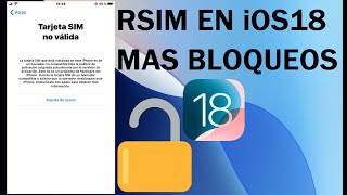 ¡NUEVO MÉTODO Liberar y Activar un iPhone en iOS 18 Usando RSIM MKSD Ultra y Heicard [upl. by Neehsas]