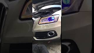 Icedriver Audi Q5 RGB multicolor DRL led boards [upl. by Aisor]