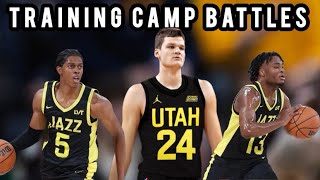 Utah Jazz Training Camp Battles To Watch For [upl. by Cony710]