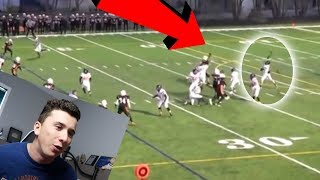 REACTING TO MY HIGH SCHOOL QUARTERBACK FOOTBALL HIGHLIGHTS [upl. by Misty]