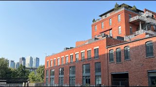 Summer walk along the Lachine Canal Canal de Lachine Montreal Canada 🇨🇦 [upl. by Aynatal]