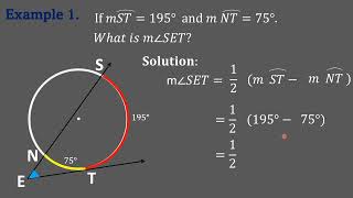 Other Cases of Angles Formed by Intersecting Secants and Tangents of a Circle [upl. by Ednyl]