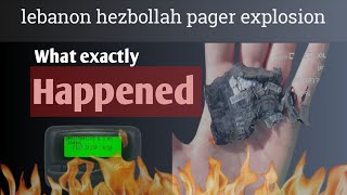 How did the Hezbollah pagers explode । Use of Pentaerythritol tetranitrate PETN [upl. by Ynoble]