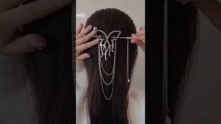 Hair pin hairstyle 🎀 trending clips hairstyles ✅Girlsstylebeauty fashion hairstyle [upl. by Tilda]