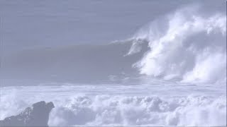 High surf and dangerous waves on California coast [upl. by Atwood]