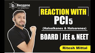 Reaction with PCl5  Haloalkanes and Haloarenes Class 12 Organic Chemistry  Board Exam Important [upl. by Melborn]