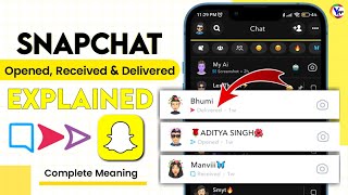 Snapchat Opened Delivered and Received meaning  Purple amp Red Snap [upl. by Ayahc]