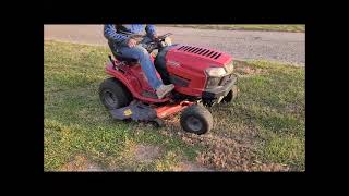 Craftsman T1200 420 cc 42quot cut riding lawn mower [upl. by Levesque128]