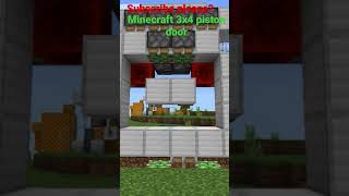 Minecraft 3x4 piston door shorts [upl. by Rhynd]