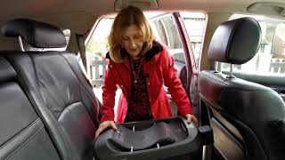 How to fit the Silver Cross Dream iSize with Isofix Base Baby Lady Canterbury [upl. by Idnir]