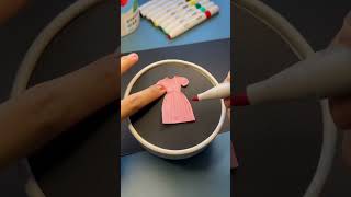 Cute Frocks👗👗💜💜 ytshorts paperart craftideas craft taubatauba ❤️❤️ [upl. by Ajaj]