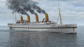 the sinking of the Minecraft HMHS Britannic  Minecraft animation [upl. by Anauqat]