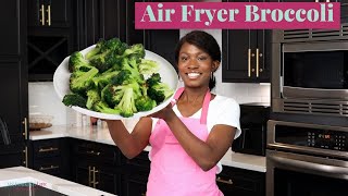 The Secret to Roasted Air Fryer Broccoli Seasoned and Delicious [upl. by Akirehs]