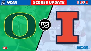 Oregon Ducks vs Illinois Fighting Illini  NCAA Football 2024  College Live Score Update today [upl. by Aihcrop254]