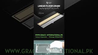 Bathroom Floor Waste Drain Jali Shower Waste Cover Linear channel Drain Tile Insert [upl. by Eon]