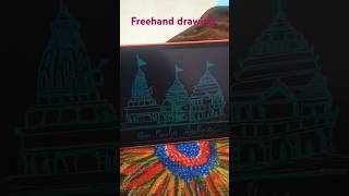 shortsfeed shorts art freehand ytshorts viralshort trendingshorts jaishriram sketching [upl. by Ayaros135]