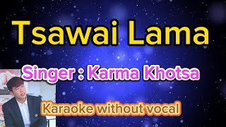 Tsawai Lama  Karma Khotsa  Karaoke without vocal [upl. by Nahtnoj]