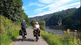 Cycling the River Elbe Melnik to Dresden via Terezin Litomerice and Decin [upl. by Esac]