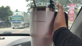 Tyeso metal insulated tumbler with handle  unboxing and review [upl. by Trimmer363]