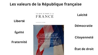 LES VALEURS DE LA REPUBLIQUE FRANÇAISE [upl. by Glialentn]