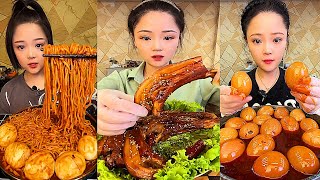 ASMR MUKBANG spicy Pork Bellly Soothing Sounds While Enjoying Delicious 먹방 모음이 팅쇼 리얼 사운드 456 [upl. by Namreg]