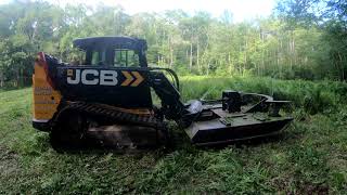 JCB 3TS8T Teleskid With Rut Terminator XP Brush cutter [upl. by Nnylyram]