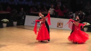 Miha Vodicar  Nadiya Bychkova  R2 Foxtrot  WDSF World 10Dance Championship 2014 [upl. by Gnuh800]